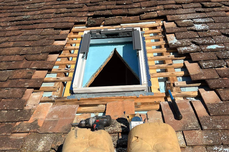 Pose velux3